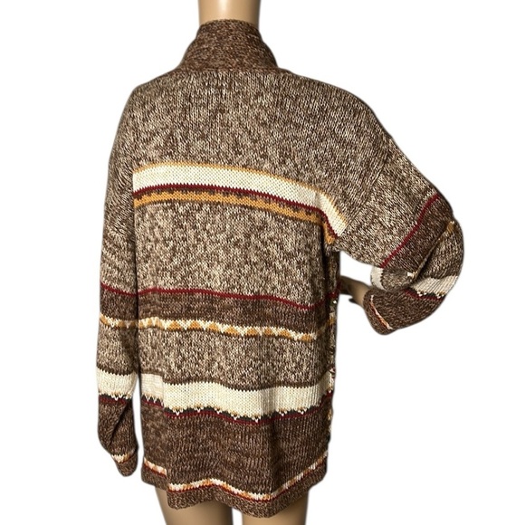 RARE Simpatico vtg 1990 knitted cardigan
Sweater oversize,embroidered rosette,3D - Picture 3 of 16